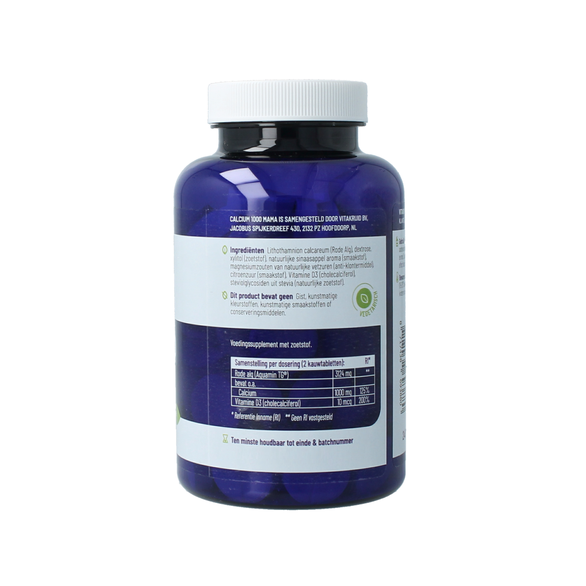 Vitakruid Calcium 1000 Mama zwangerschap & lactatieperiode 90.00 Tabletten