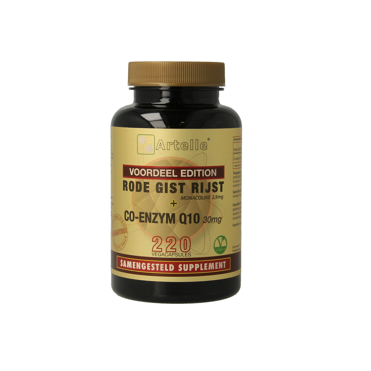 Artelle Rode gist rijst 100mg Q10 30mg 220.00 Vegetarische capsules