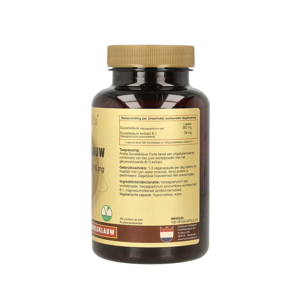 Artelle Duivelsklauw forte 616mg 100.00 Vegetarische capsules