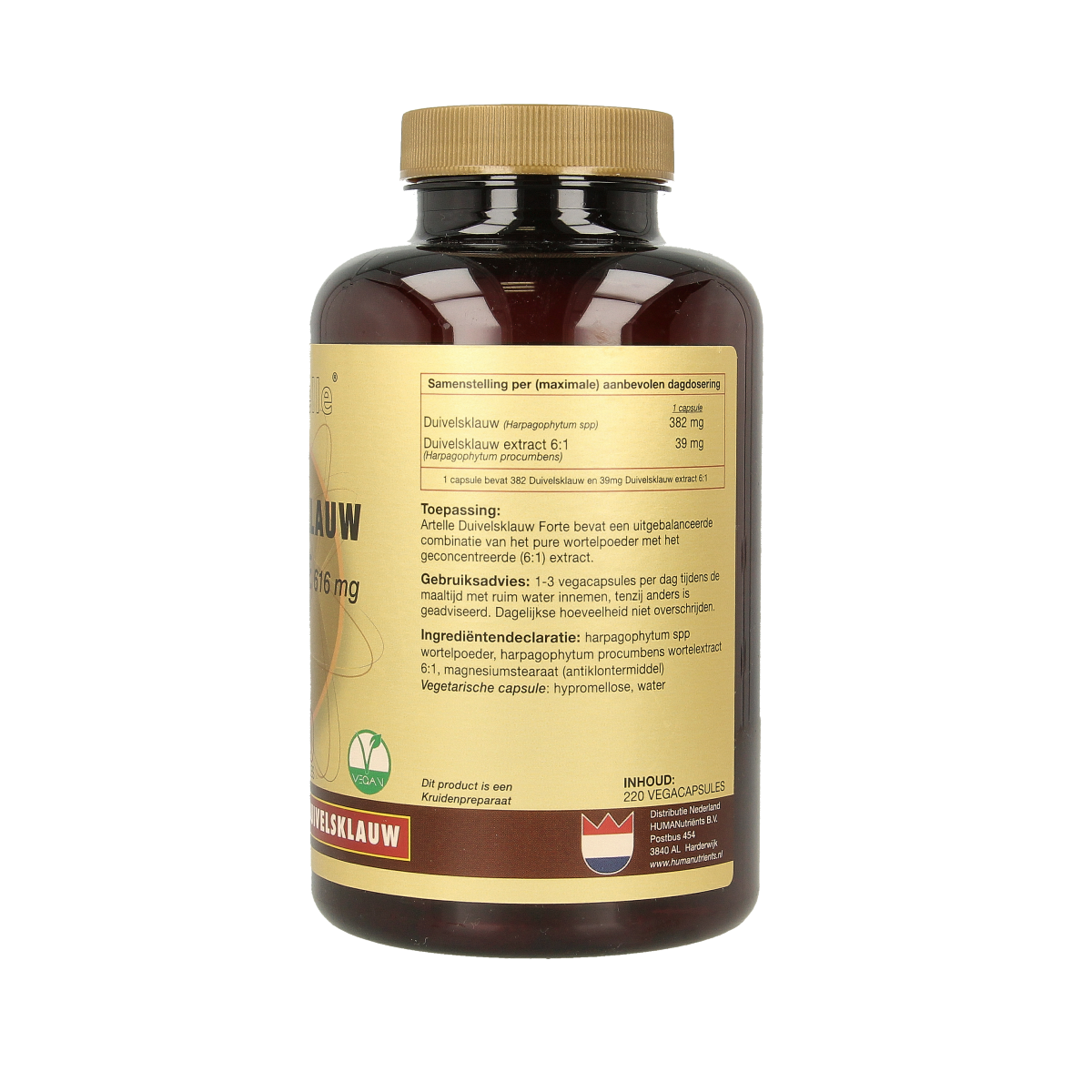 Artelle Duivelsklauw forte 616mg 220.00 Vegetarische capsules