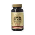 Artelle Vitamine D3 25mcg + K2 37,5 mcg MK-7 100 Softgels