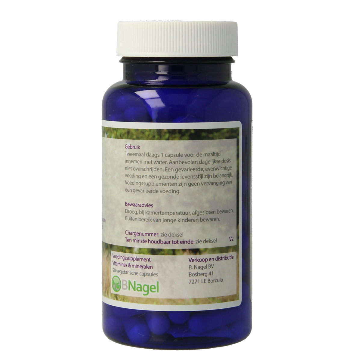 Nagel Cal:Mag Calcium Magnesium 2:1met vitamine D3 90.00 Vegetarische capsules