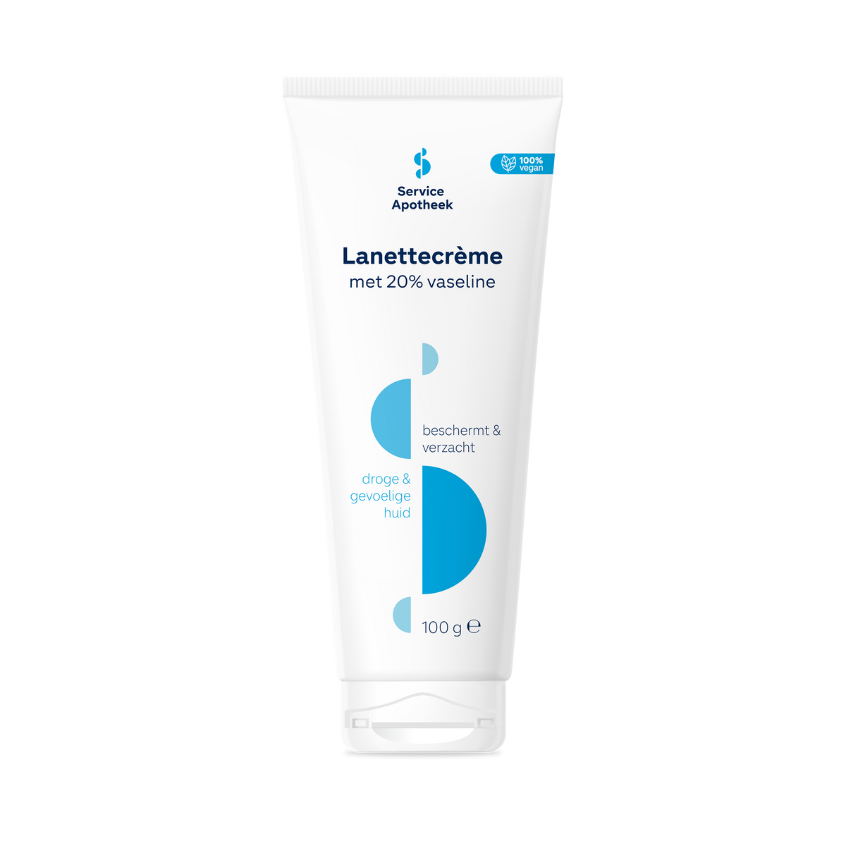 Service Apotheek Lanettecreme 20% vaseline tube 100.00 Gram