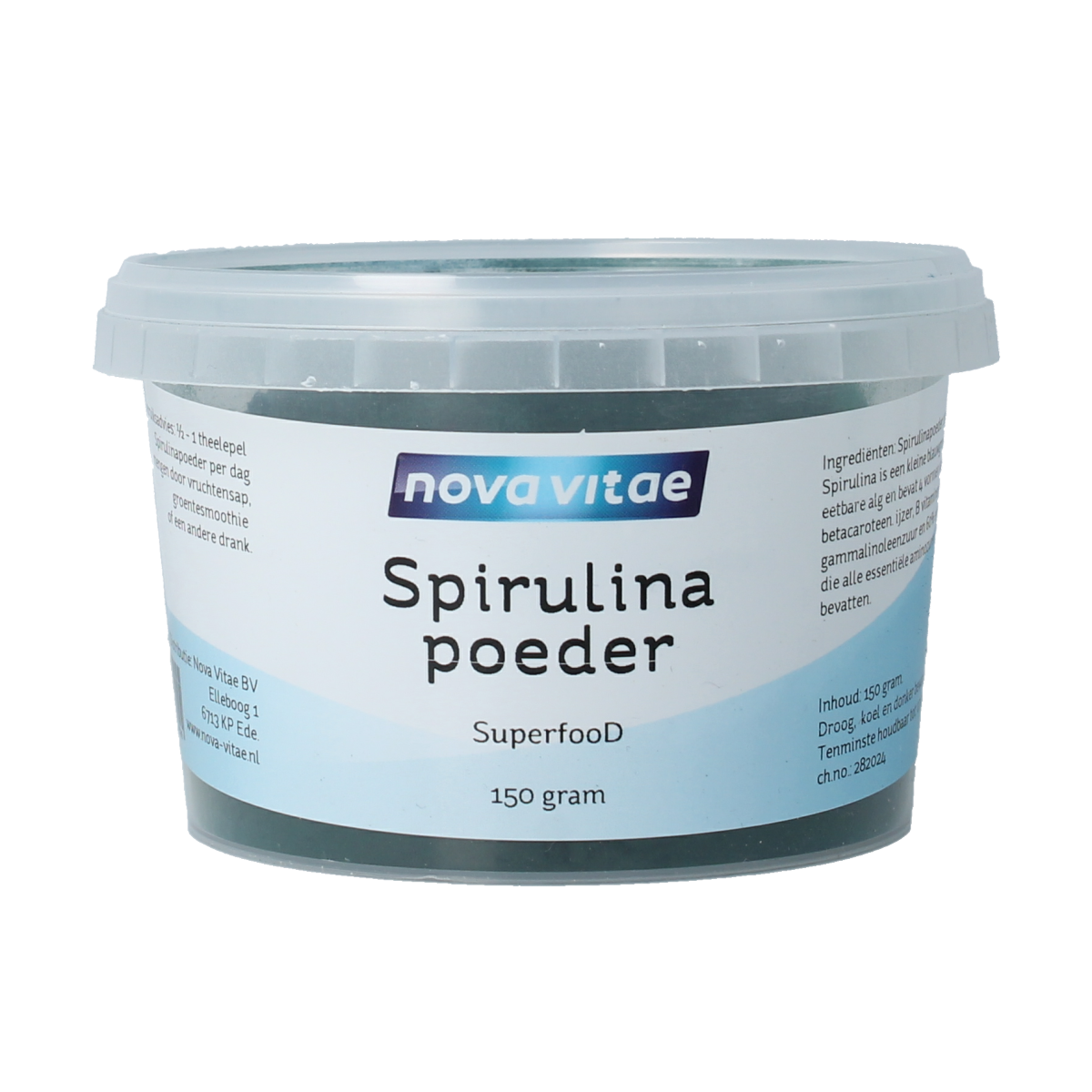 Nova Vitae Spirulina poeder 150.00 Gram