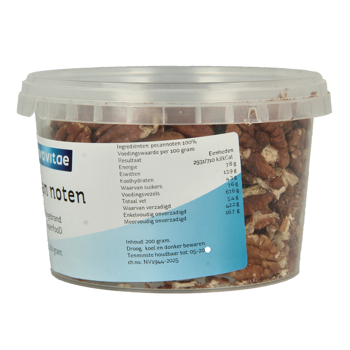 Nova Vitae Pecannoten ongebrand raw 200.00 Gram