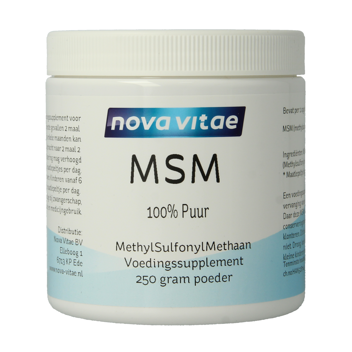 Nova Vitae MSM poeder 250.00 Gram