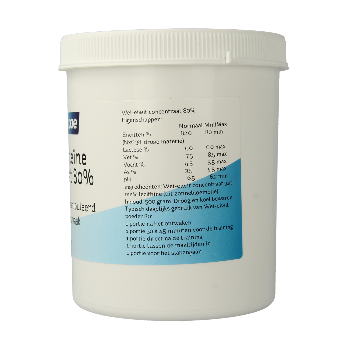 Nova Vitae Whey proteine concentraat 80% 500.00 Gram