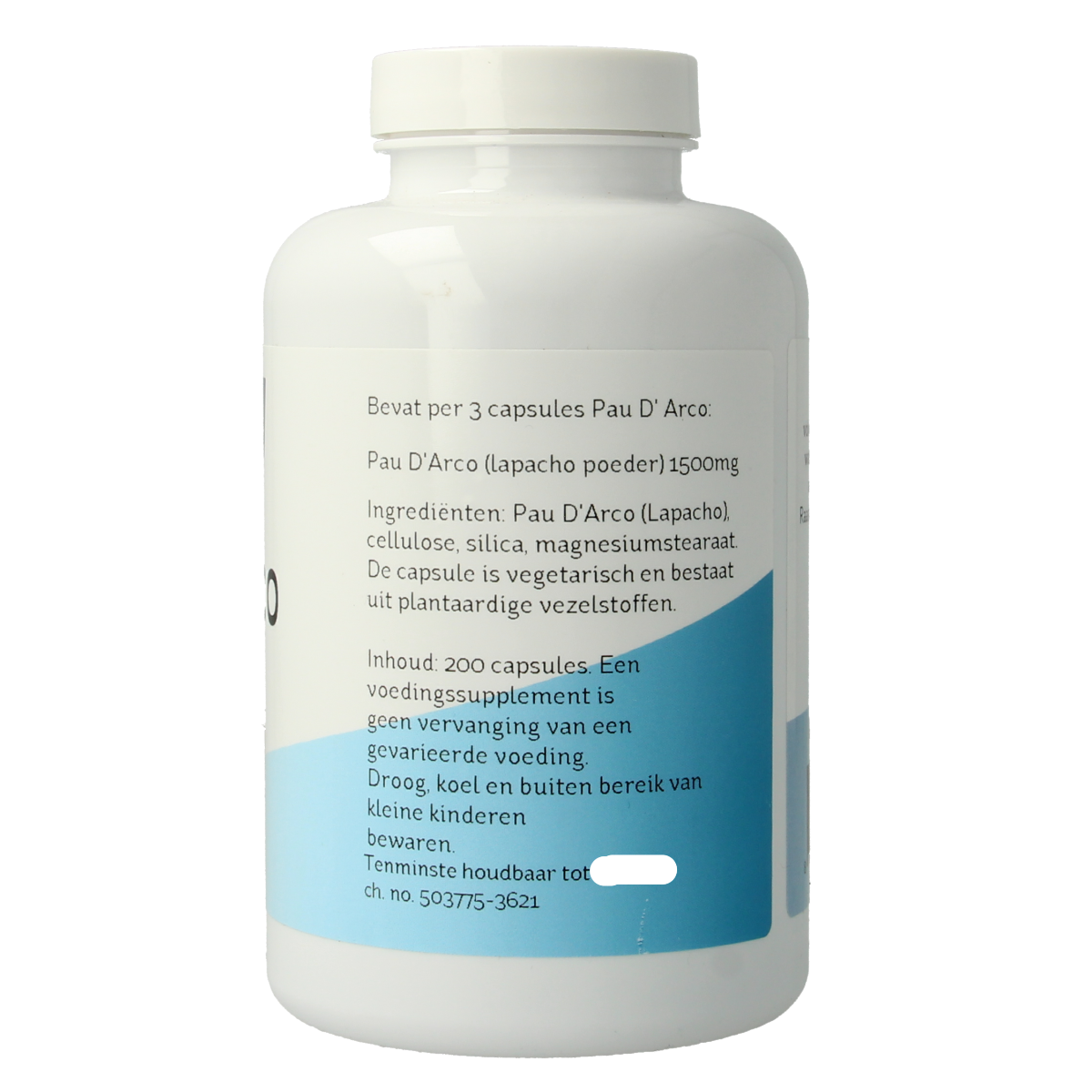 Nova Vitae Pau d'arco 500mg extract 5:1 200.00 Capsules