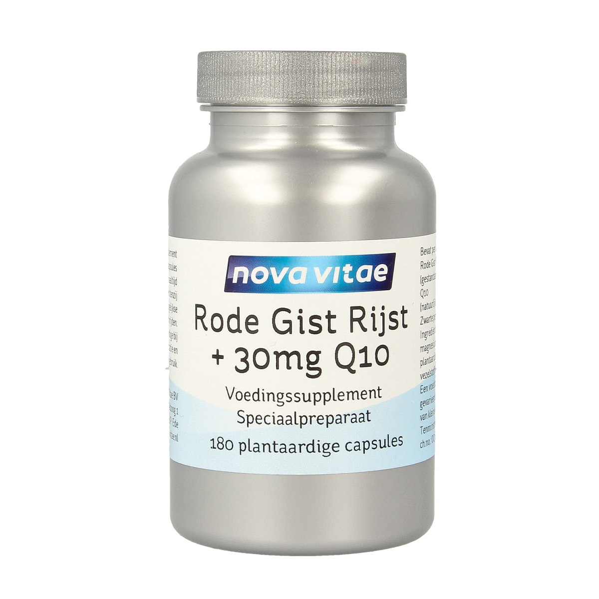 Nova Vitae Rode gist rijst + 30mg Q10 180.00 Vegetarische capsules
