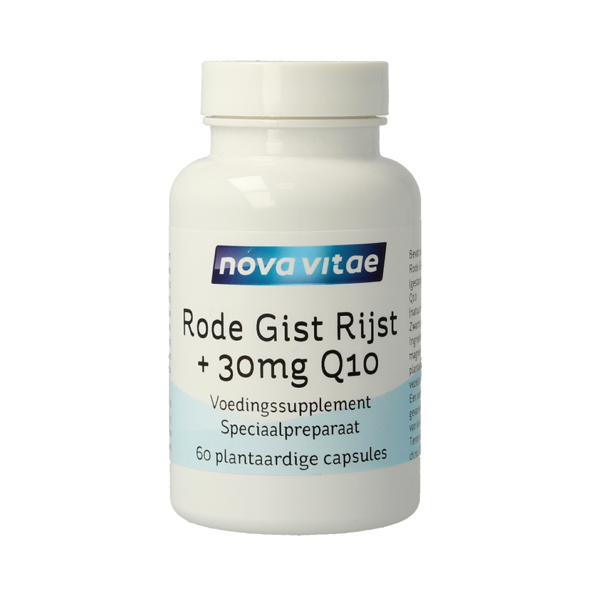 Nova Vitae Rode gist rijst + 30mg Q10 60.00 Vegetarische capsules
