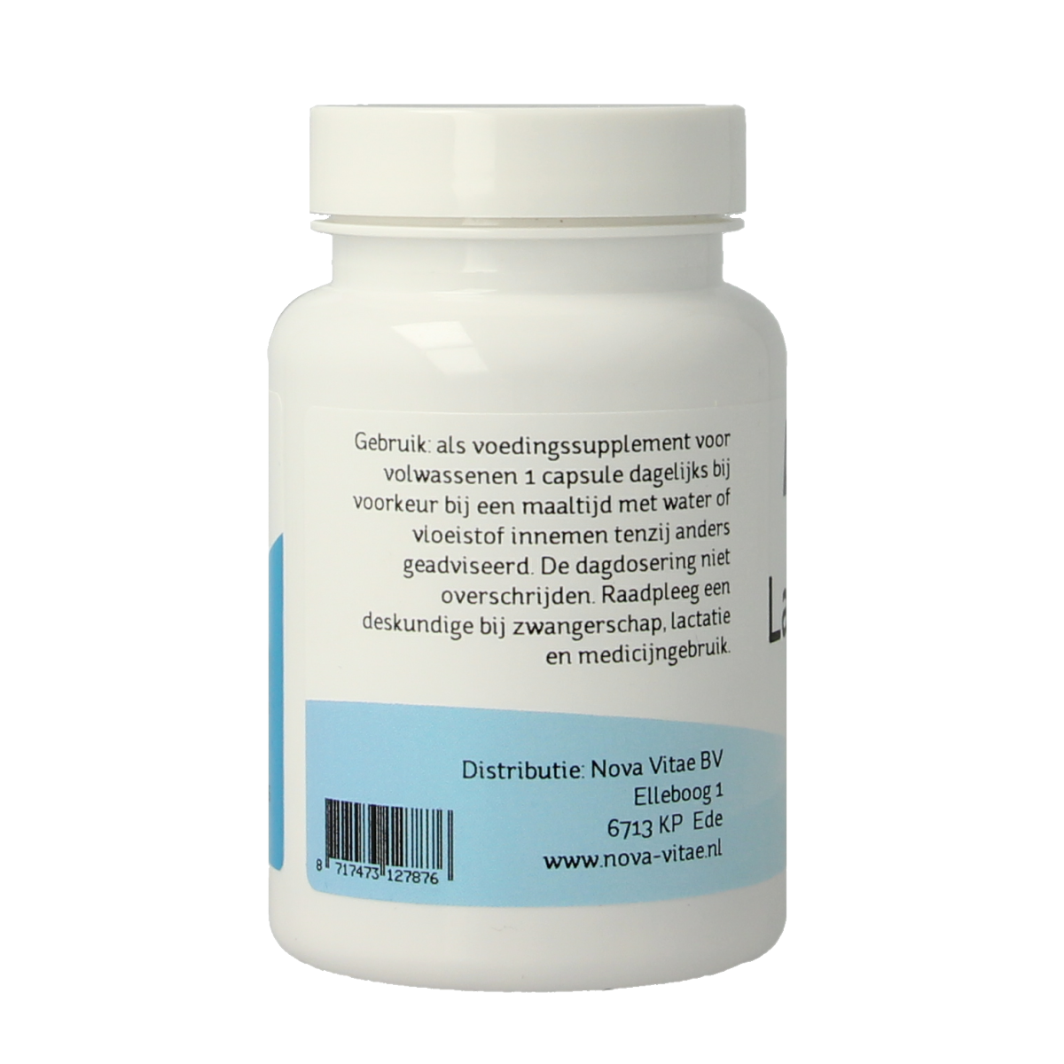 Nova Vitae Lactoferrine 300 mg LPS vrij 60.00 Capsules