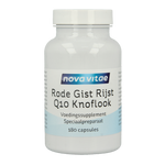 Nova Vitae Rode gist rijst + Q10 + knoflook 180 Vegetarische capsules