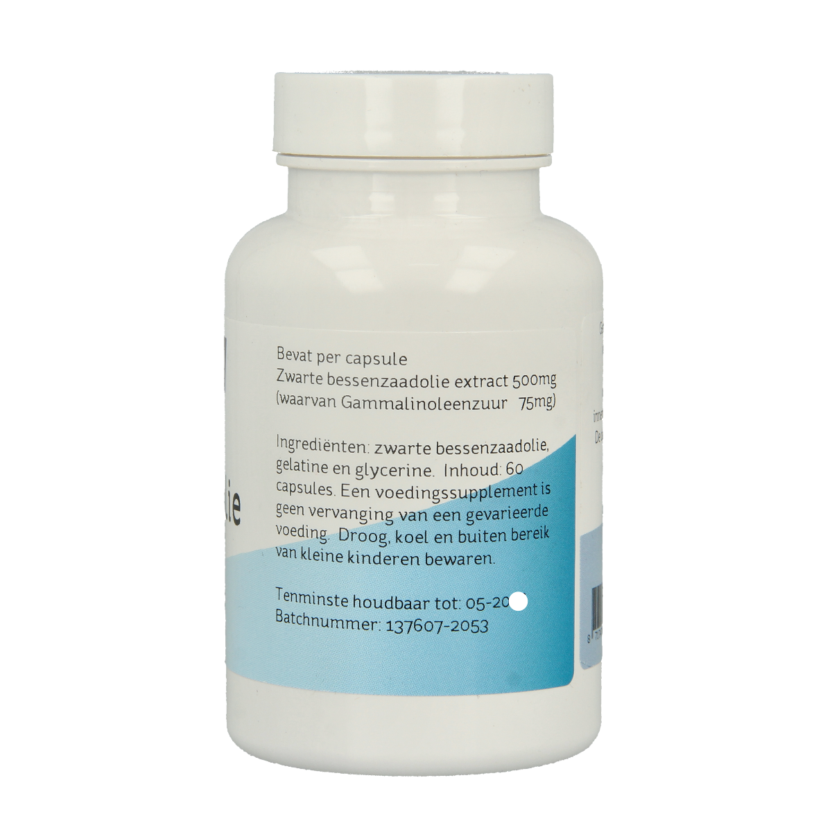 Nova Vitae Zwarte bessenzaad olie 60.00 Capsules