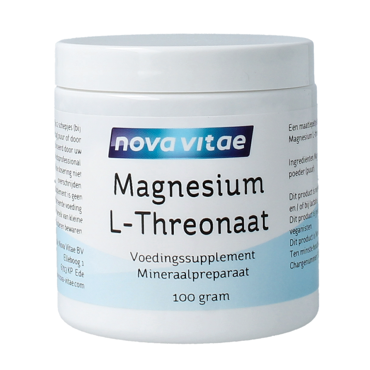 Nova Vitae Magnesium L-threonaat poeder 100.00 Gram