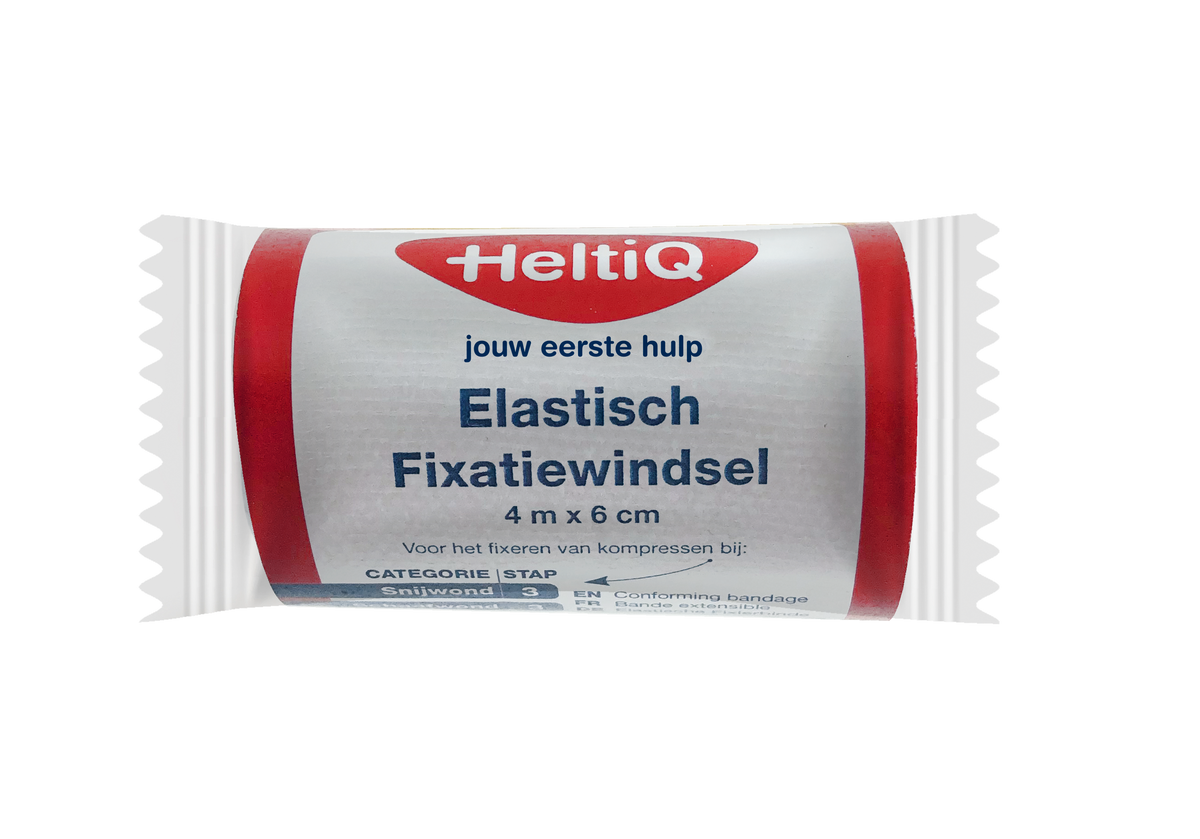 Heltiq Elastisch fixatiewindsel 4m x 6cm 1.00 Stuks