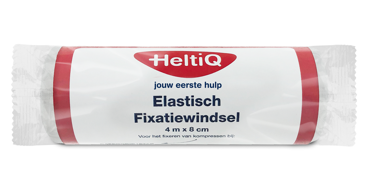Heltiq Elastisch fixatiewindsel 4m x 8cm 1.00 Stuks