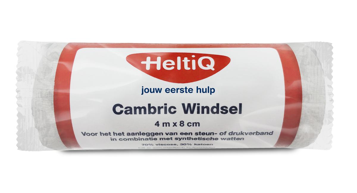 Heltiq Cambric windsel 4m x 8cm 1.00 Stuks