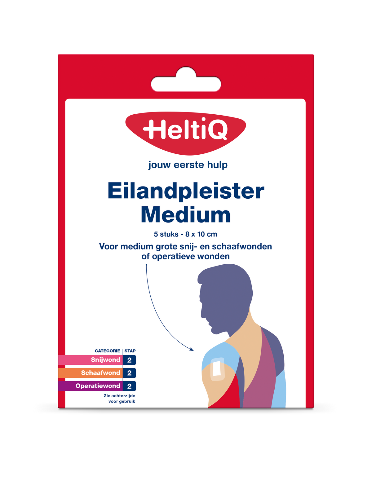 Heltiq Eilandpleisters 8 x 10cm 5.00 Stuks