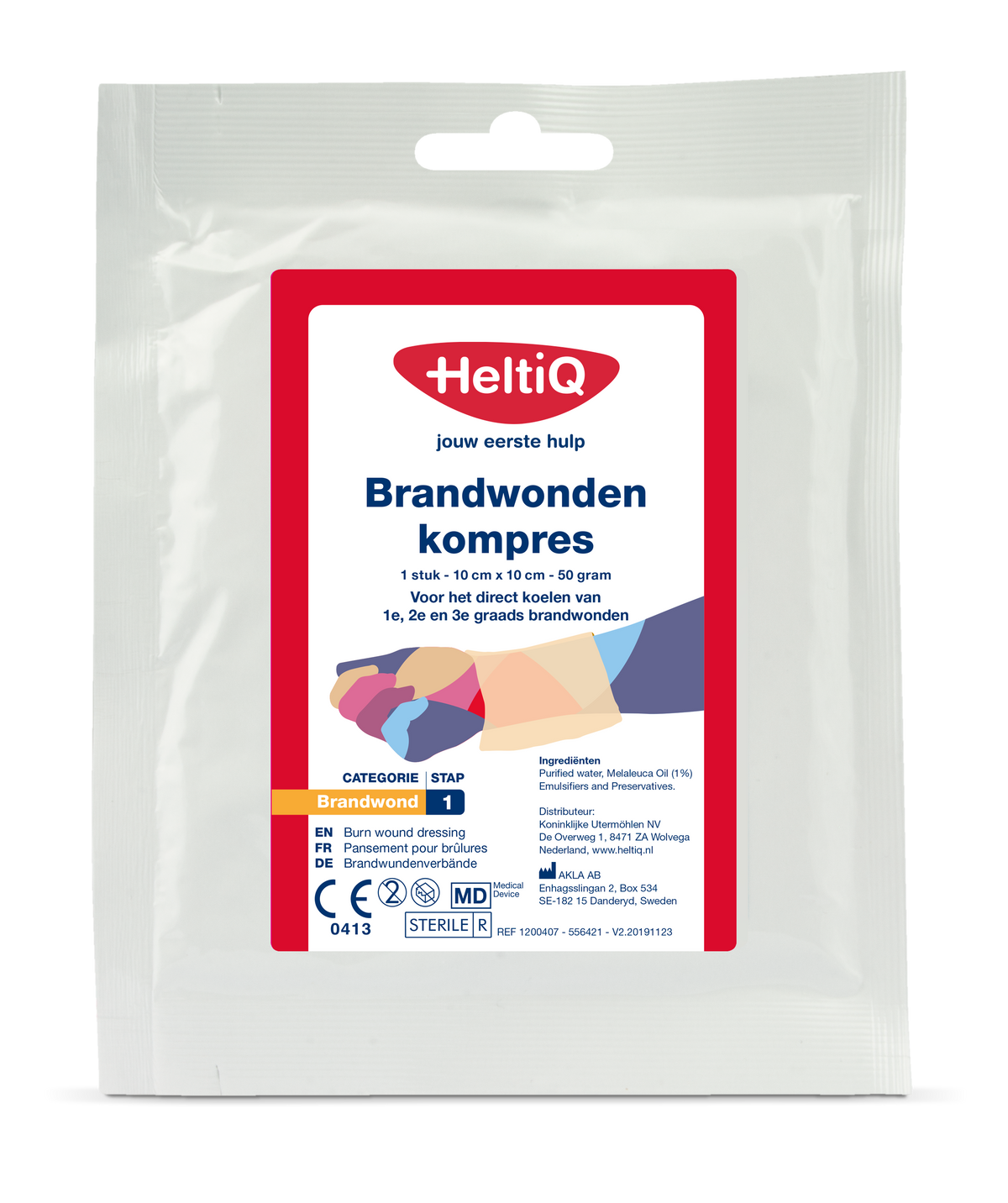 Heltiq Brandwondenkompres 1.00 Stuks