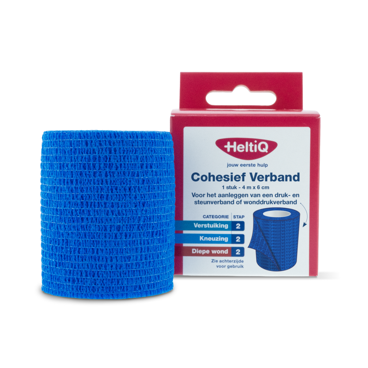 Heltiq Cohesief verband 4m x 6cm 1.00 Stuks
