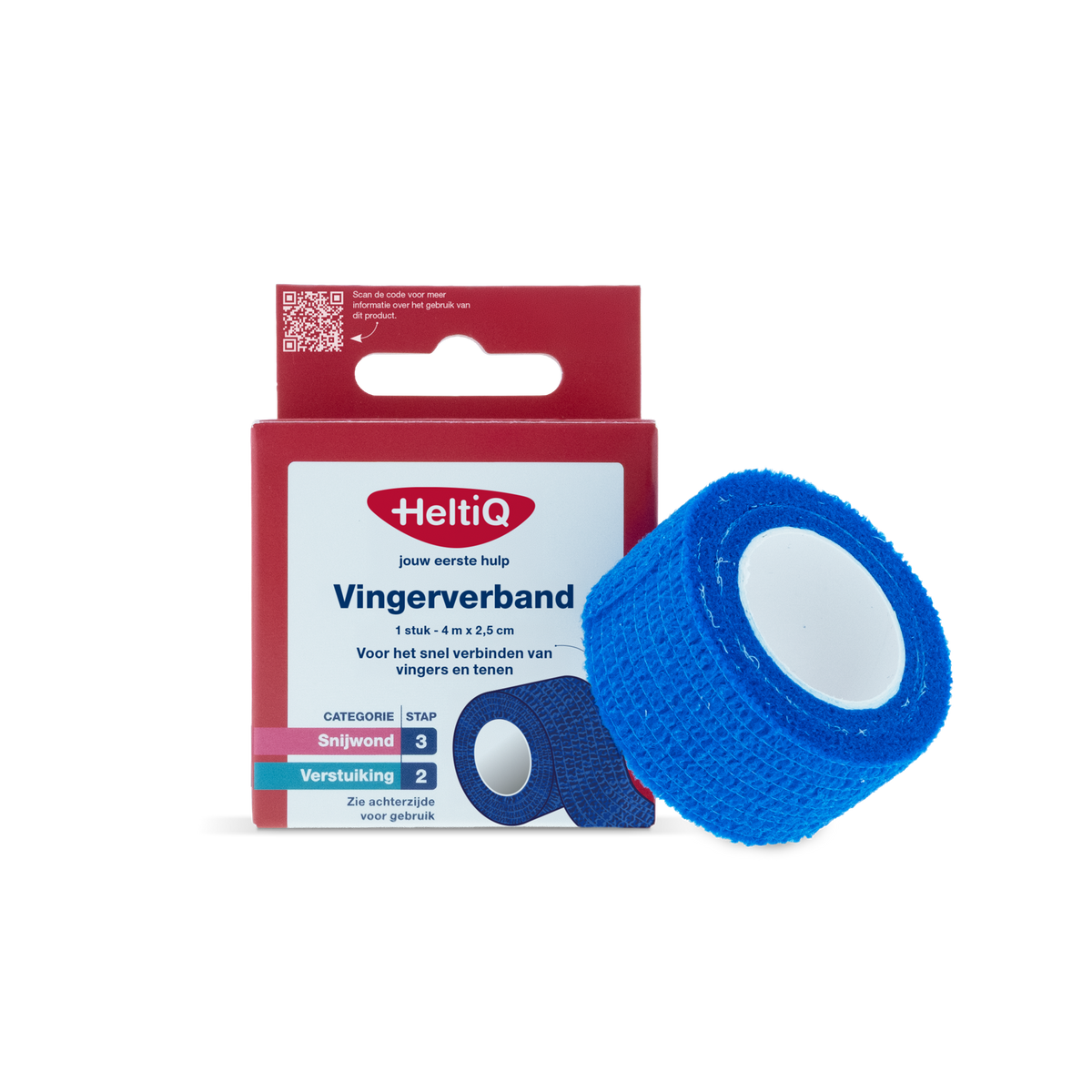 Heltiq Vingerverband 4m x 2.5cm 1.00 Stuks