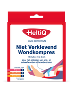 Heltiq Niet verklevend wondkompres 5 x 5cm 10.00 Stuks