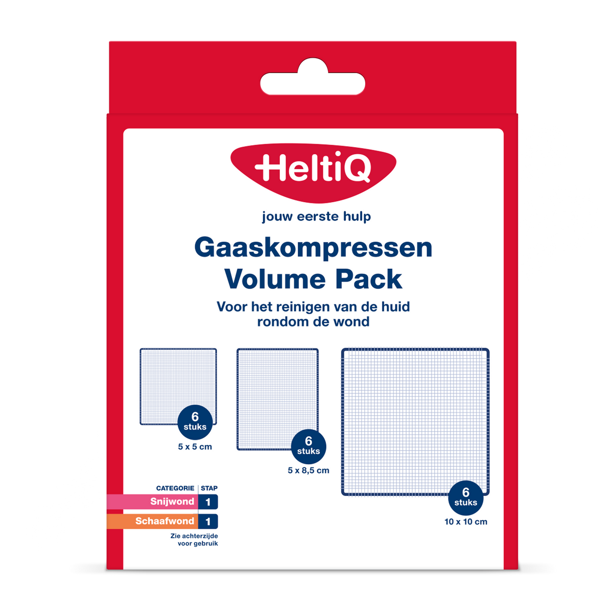 Heltiq Gaaskompressen volume pack 18.00 Stuks