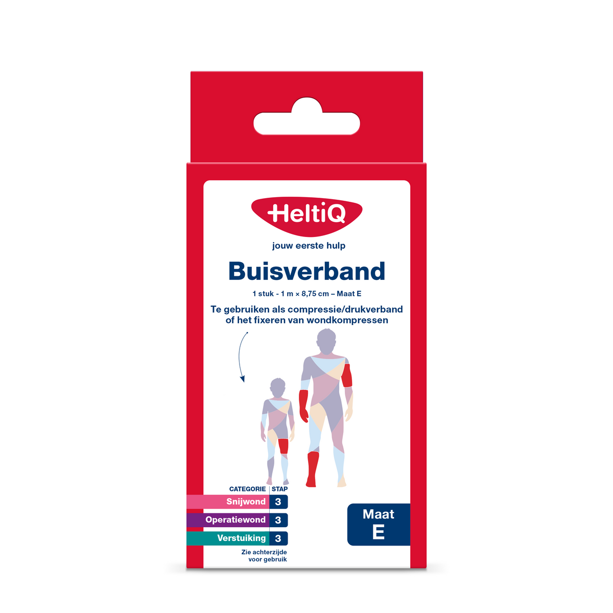 Heltiq Buisverband 1m x 8.75cm maat E 1.00 Stuks