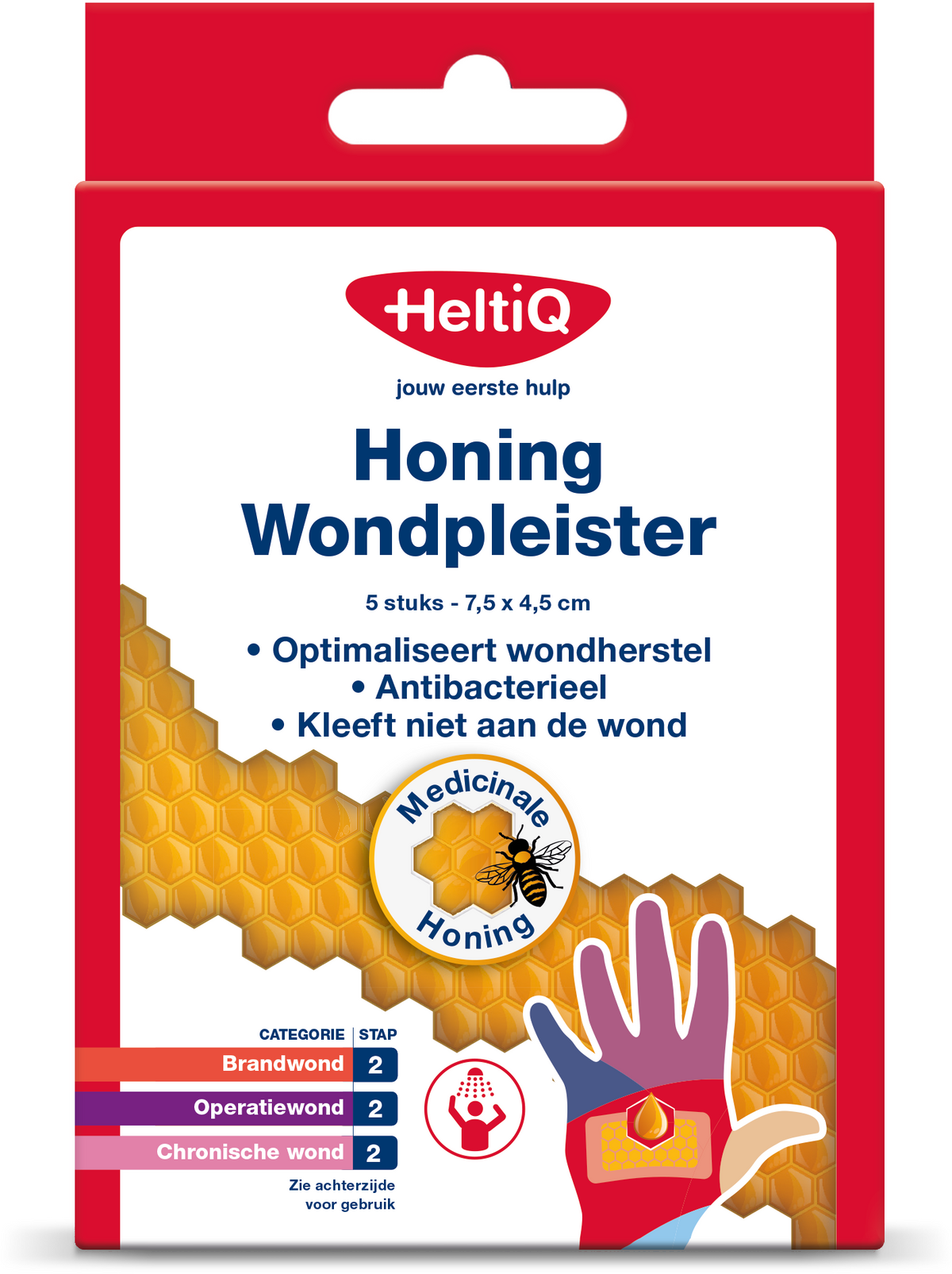 Heltiq Honing wondpleister 5.00 Stuks