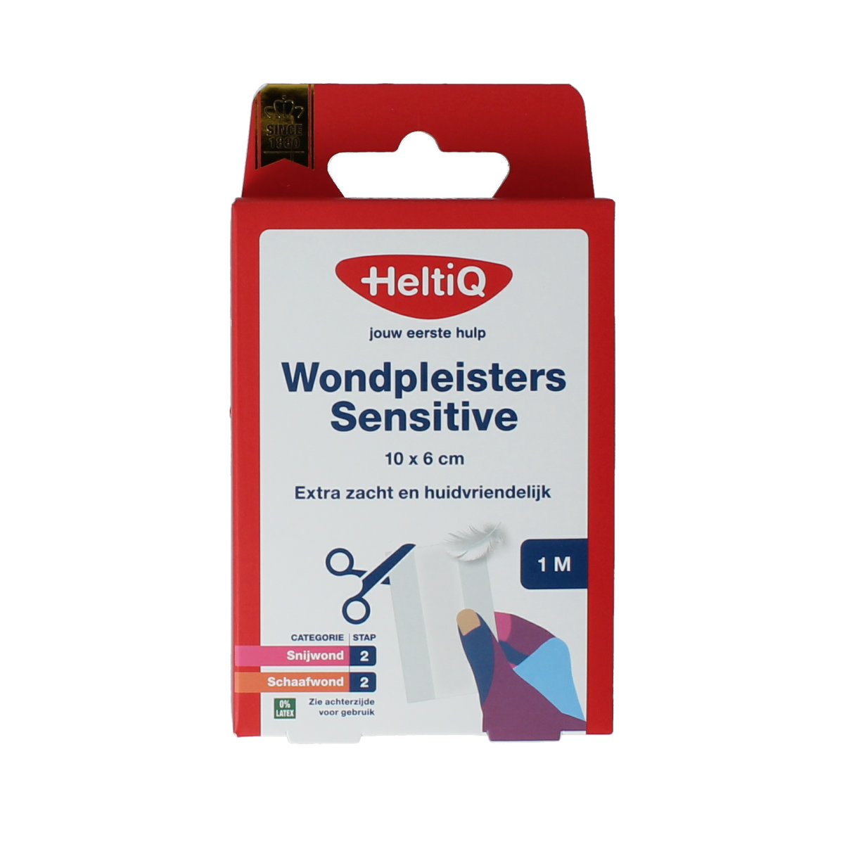 Heltiq Wondpleister sensitive 1mx6cm 1.00 Stuks