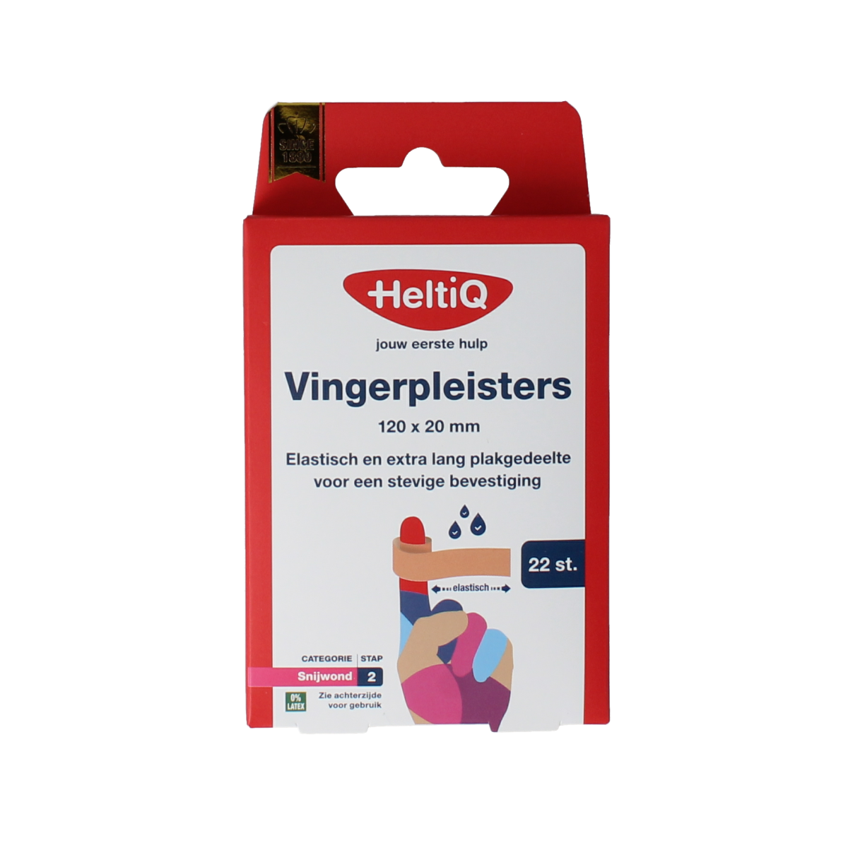 Heltiq Vingerpleisters 120x20mm 22.00 Stuks