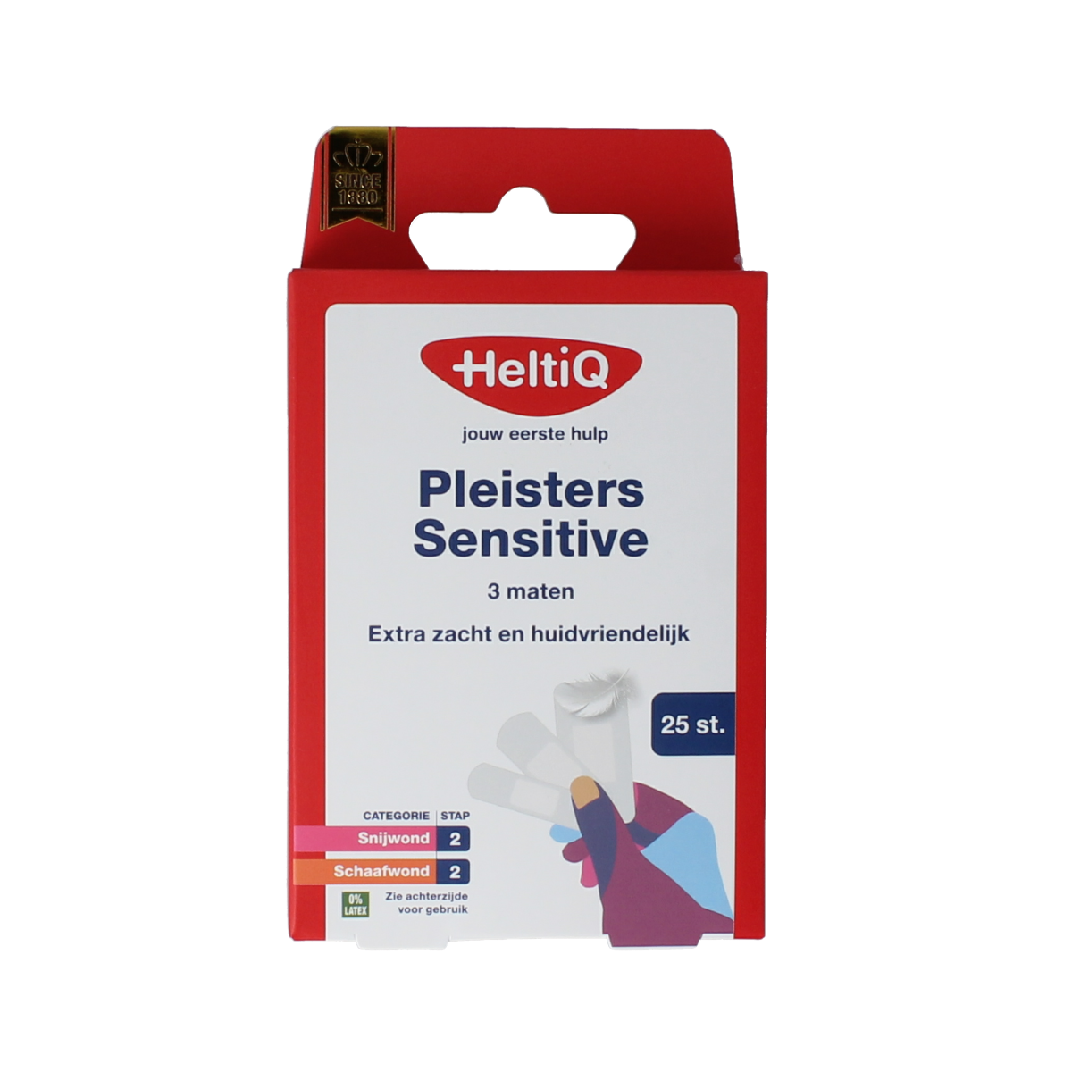 Heltiq Pleisters sensitive 3 maten 25.00 Stuks