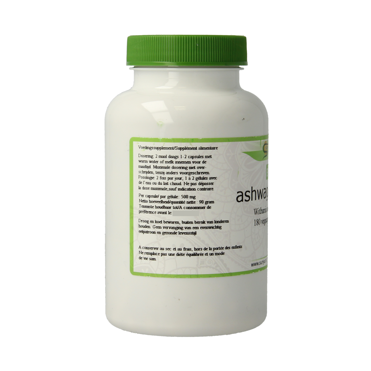 Surya Ashwagandha bio 180.00 Vegetarische capsules