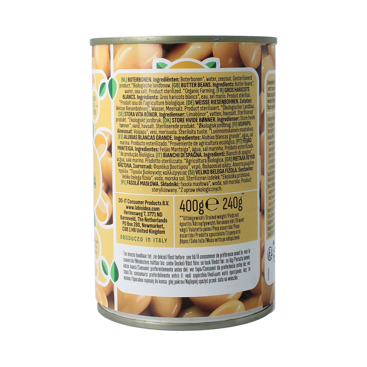 Bioidea Boterbonen Limabonen bio 400.00 Gram