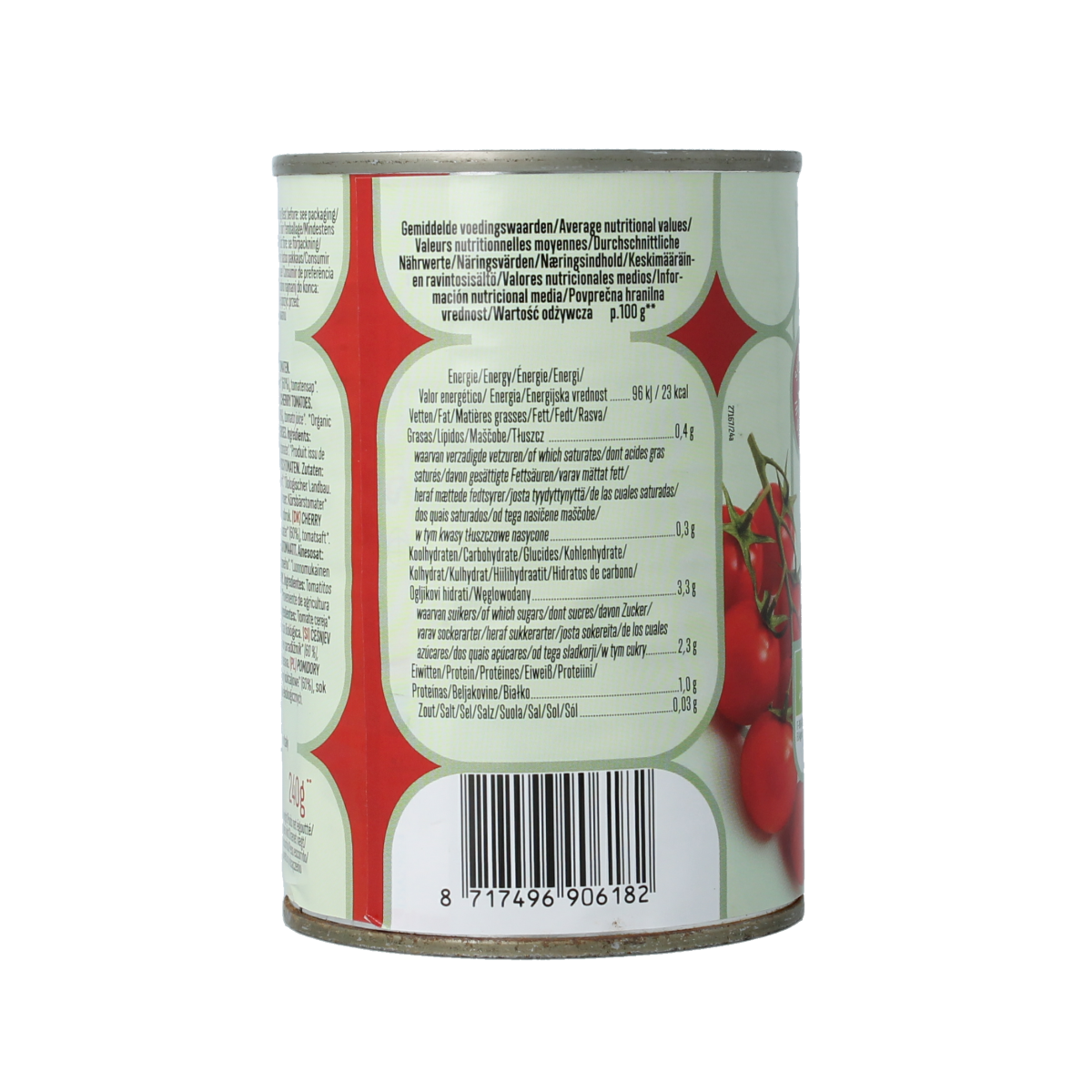 La Bio Idea Cherrytomaten in blik bio 400.00 Gram
