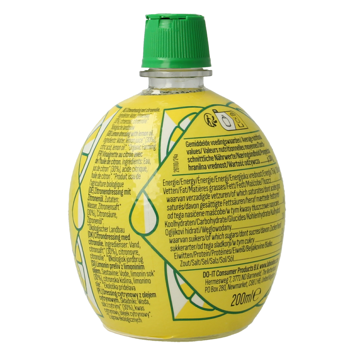 Bioidea Citroensap knijpfles bio 200.00 Milliliter