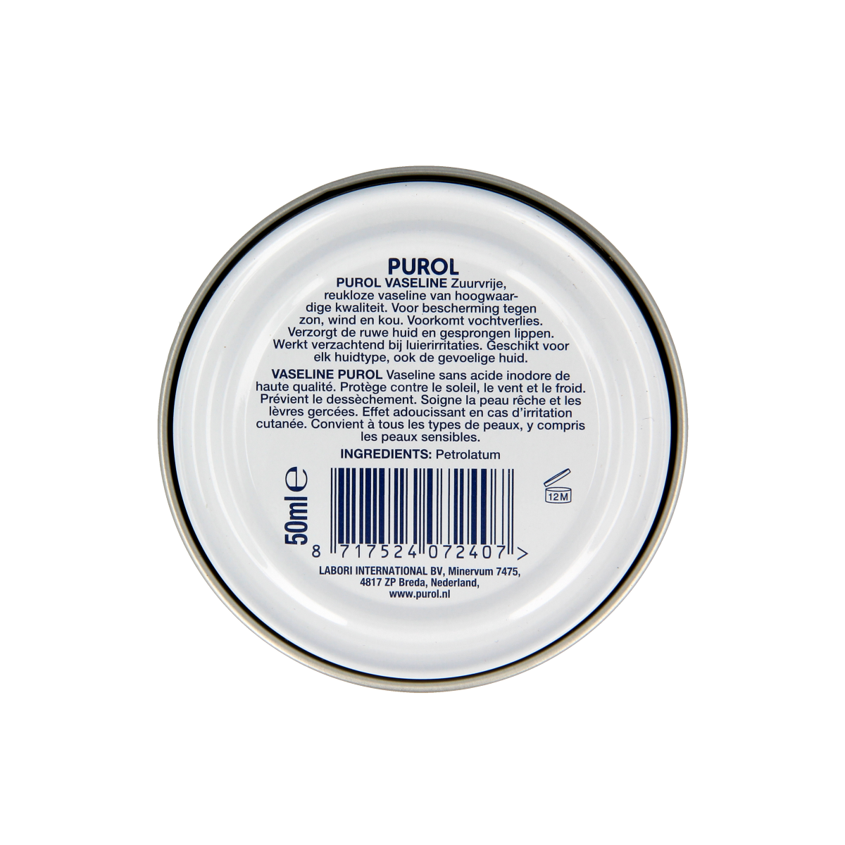 Purol Vaseline blikje 50.00 Milliliter