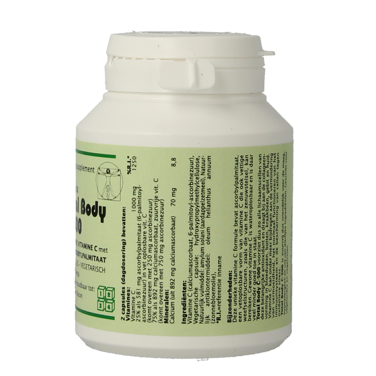 Alfytal Total body C-500 zuurvrij/25% vetoplosbaar 90.00 Vegetarische capsules