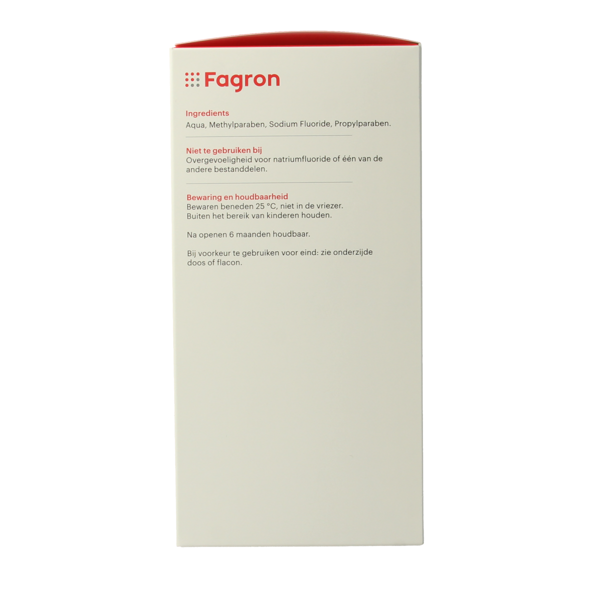 Fagron Natriumfluoride mondspoeling 0.05% 500.00 Milliliter