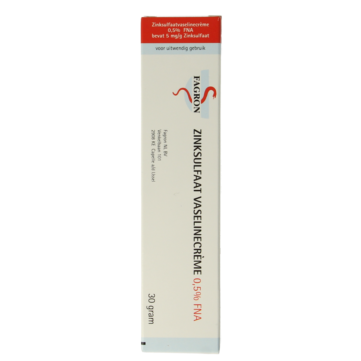 Fagron Zinksulfaat vaselinecreme 0.5% FNA 30.00 Gram