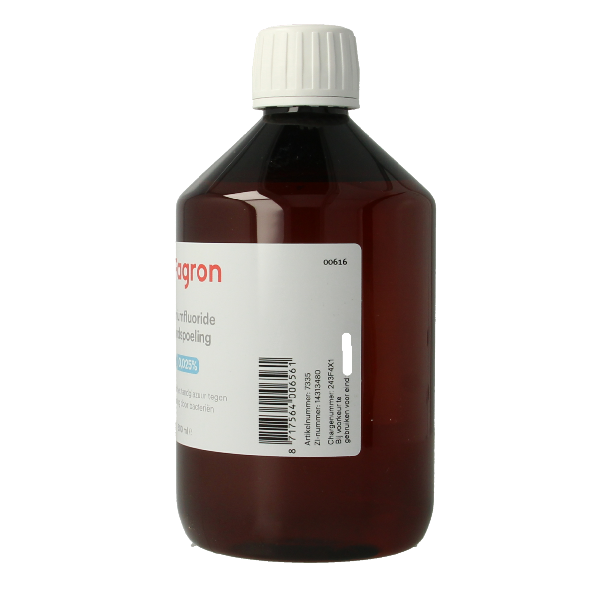 Fagron Natriumfluoride mondspoeling 0.025 500.00 Milliliter