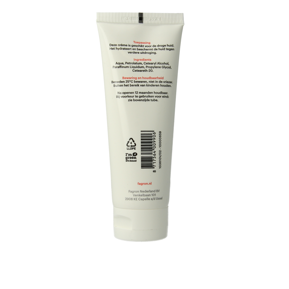 Fagron Vaselinecetomacrogol creme 100.00 Gram