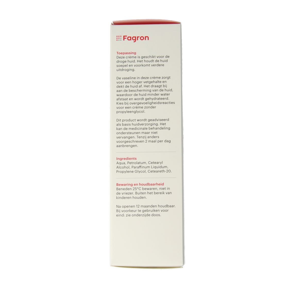 Fagron Vaselinecetomacrogol creme FNA met doos 100.00 Gram