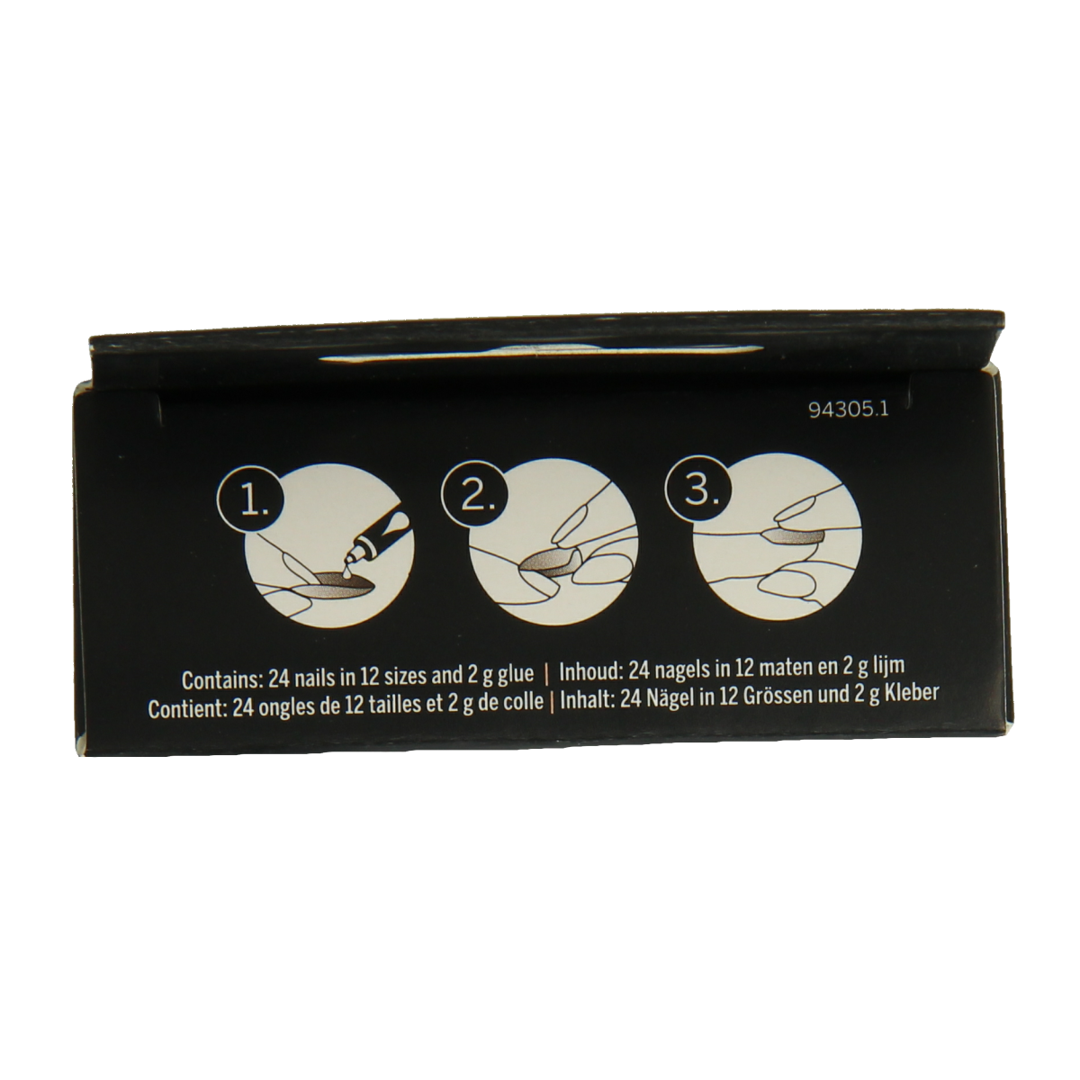 2B Nails natural square 24.00 Stuks