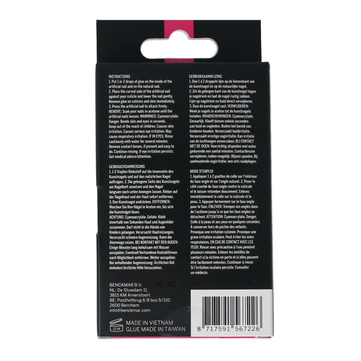 2B Nails natural stiletto 24.00 Stuks