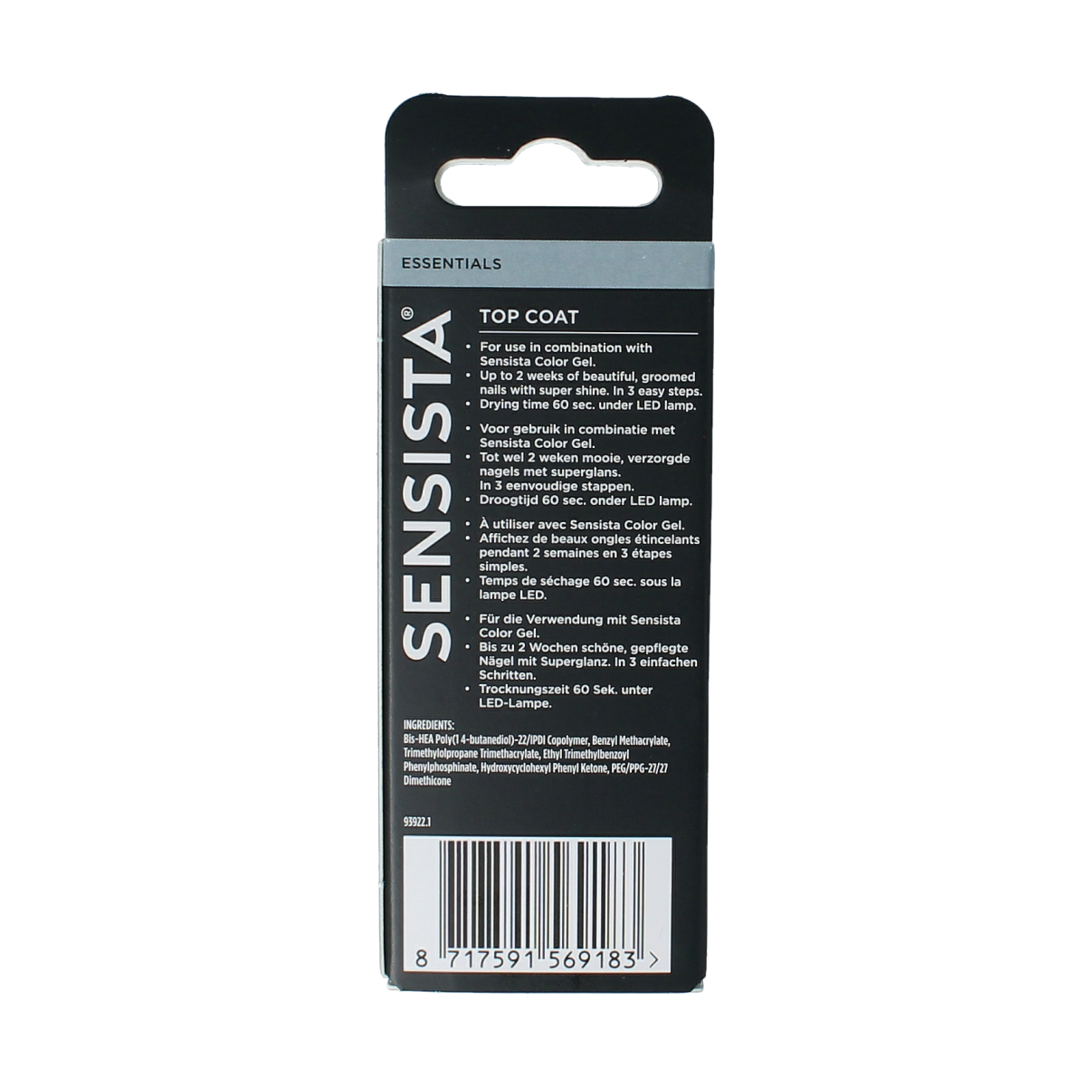 Sensista Top coat 7.50 Milliliter