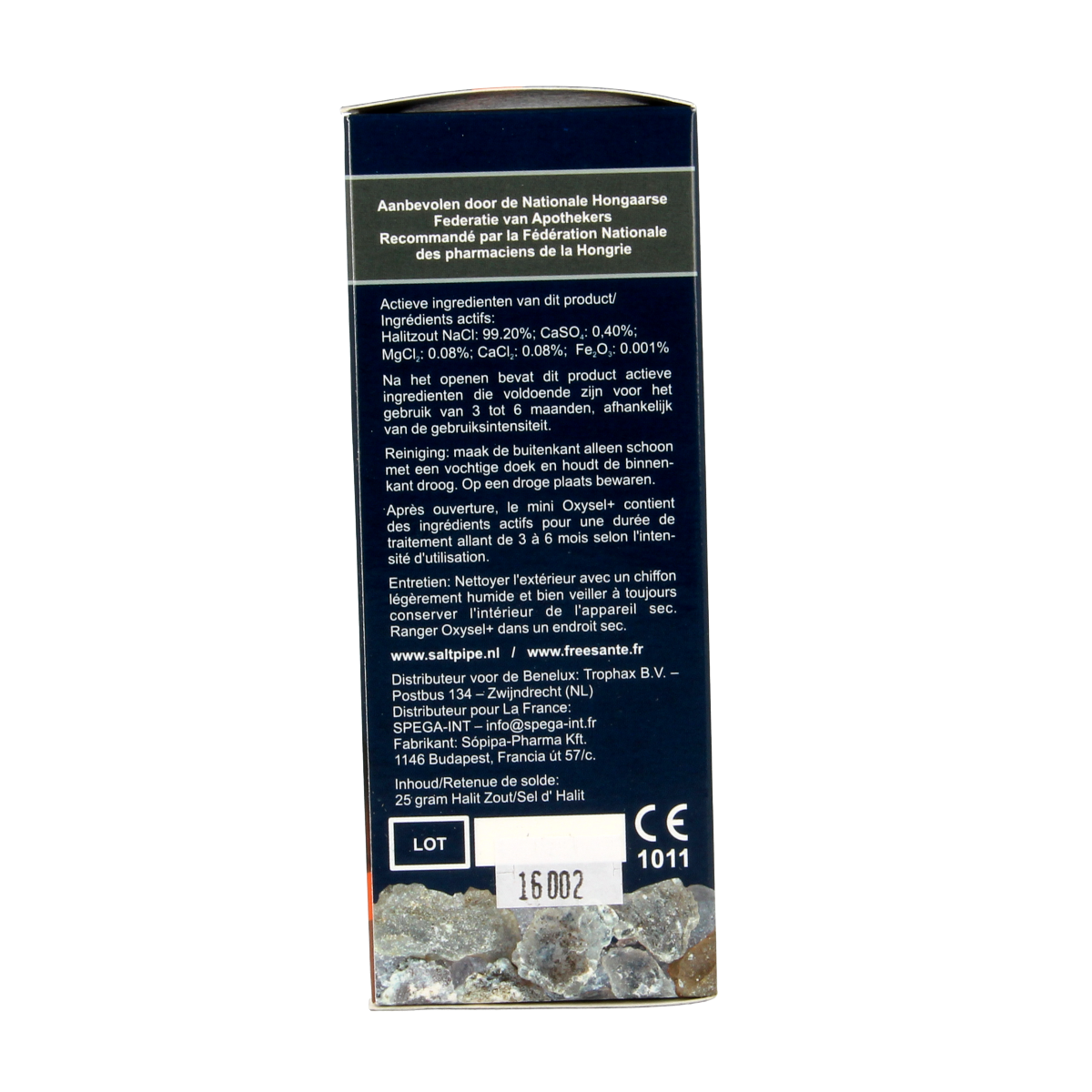 Saltpipe Mini zout inhalator met halitzout 25.00 Gram