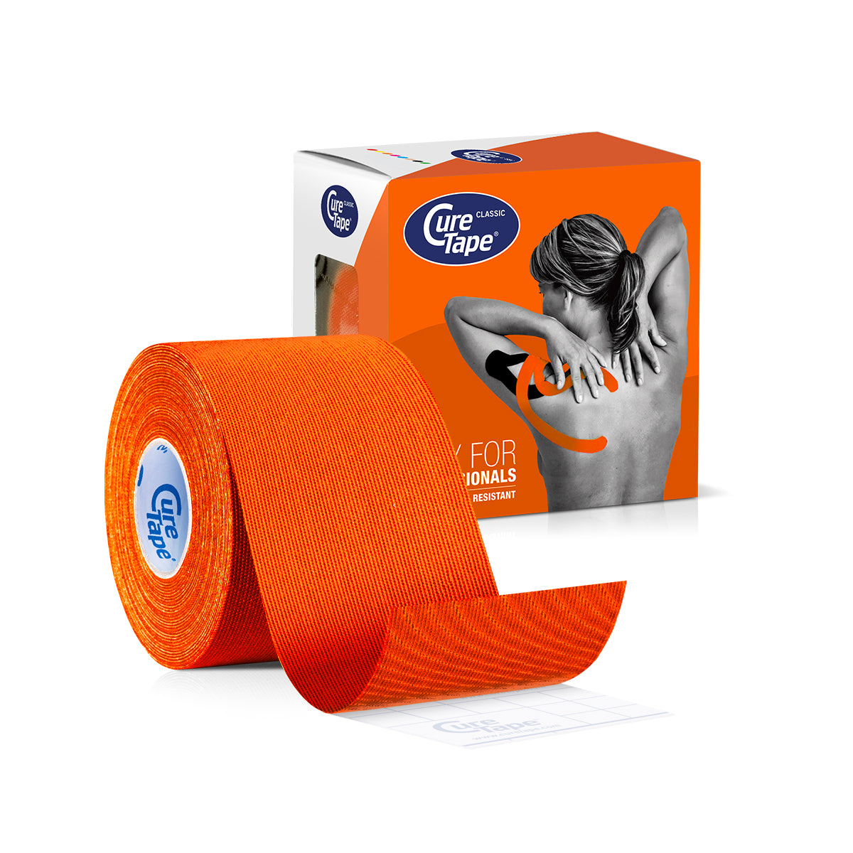 Cure Tape Kinesiotape oranje 5cm x 5m 1.00 Stuks