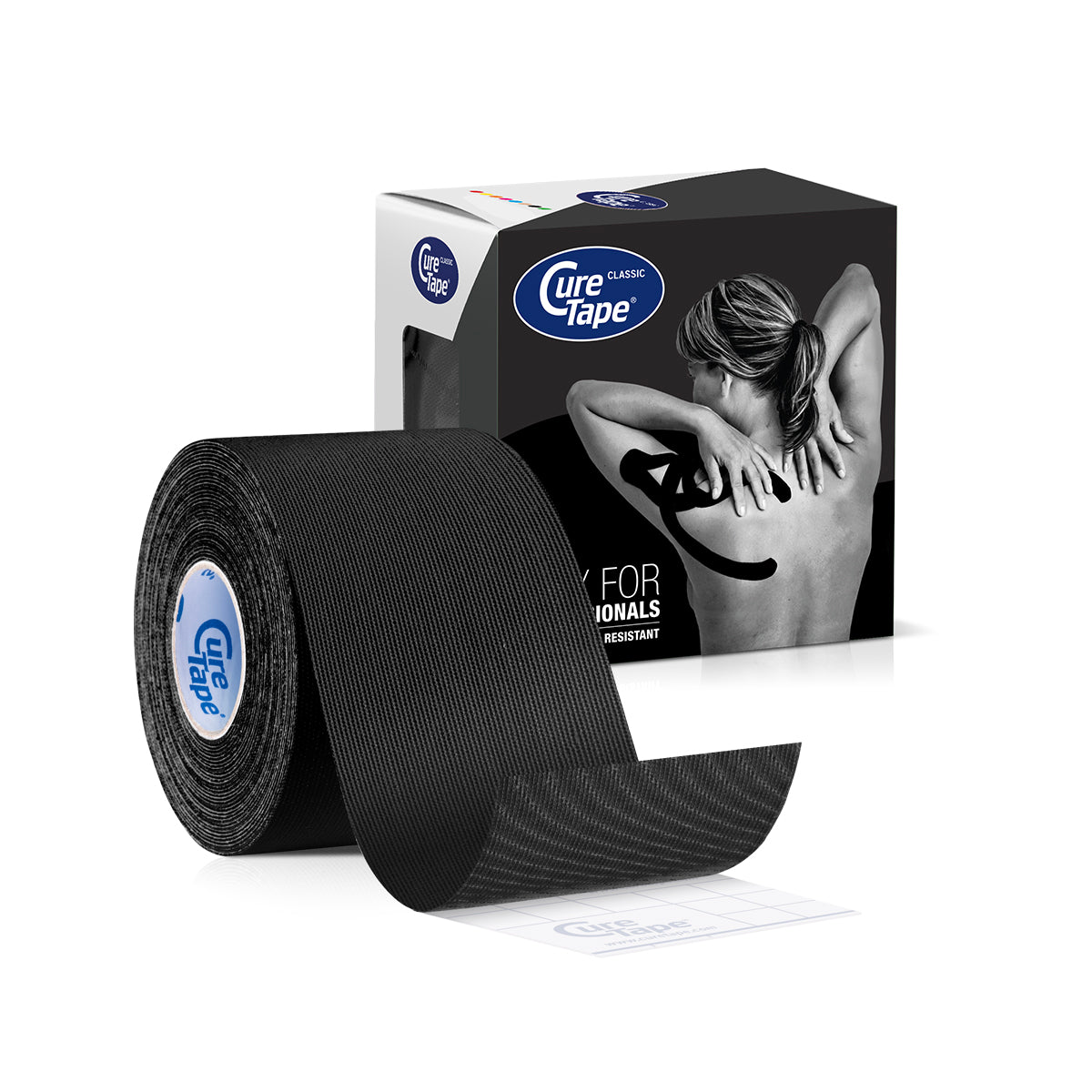 Cure Tape Kinesiotape zwart 5cm x 5m 1.00 Stuks