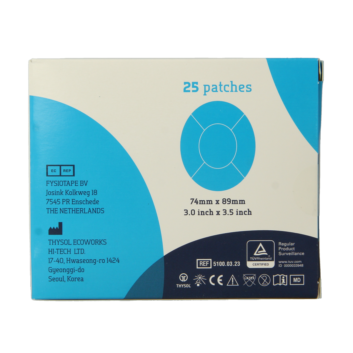 Cure Tape Sensor patch blue 25.00 Stuks